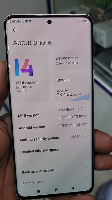 xiaomi 12S ultra 12GB