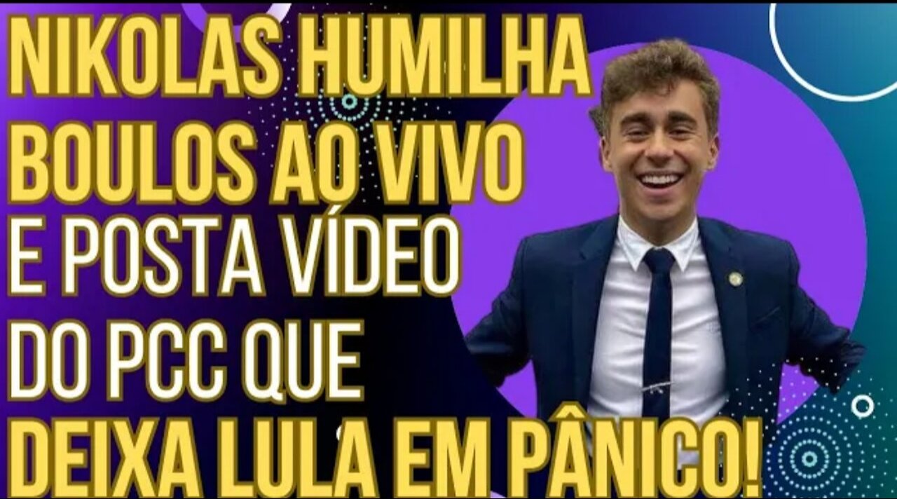 SENSACIONAL: Nikolas humilha Boulos ao vivo na TV e posta vídeo do PC que deixa Lula em pânico!