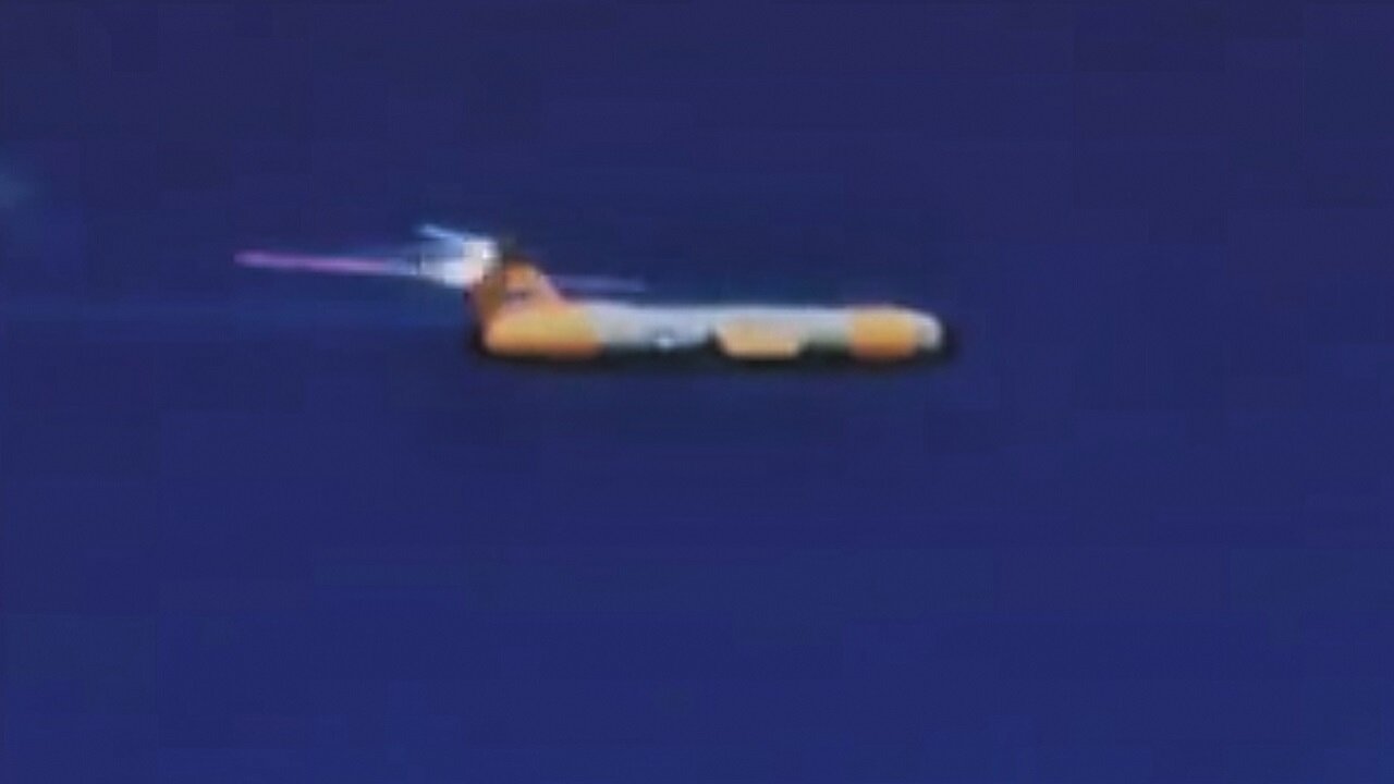 MGM-13 Mace gunned down by an F-106 Delta Dart with 20mm cannon fire circa 1970