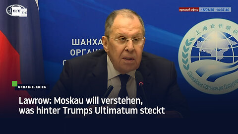 Lawrow: Moskau will verstehen, was hinter Trumps Ultimatum steckt