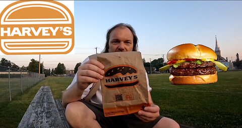 Harvey's Double Angus Burger with Swiss Cheese Review + Brief History