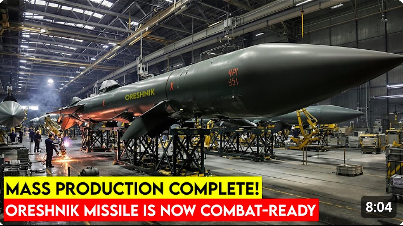 Another Strike Coming? Russia Confirms Mach 10 Oreshnik Hypersonic Missile Now in Service!