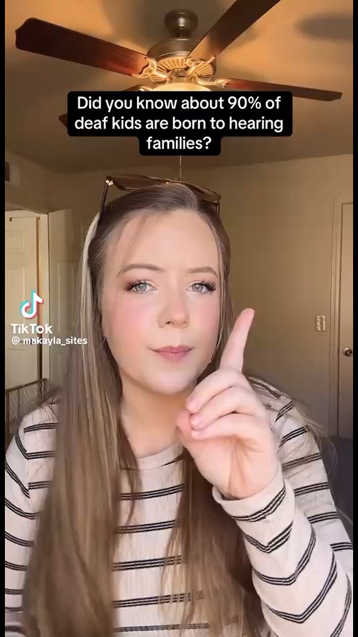 ASL/Captioned - Did you know 90% of deaf kids are born to hearing families?
