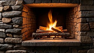 🔥 Cozy Winter Fireplace | Snowfall Ambience & Relaxing Music | ZenScapesRelaxation