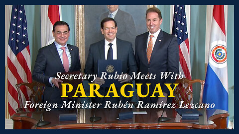 Secretary Rubio participates in a Memorandum of Understanding for Cooperation in the Examination of Protection Requests signing ceremony
