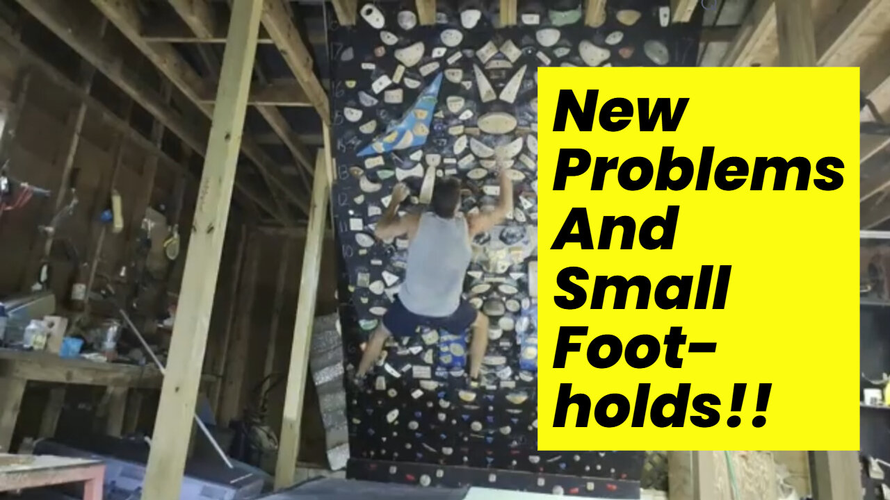 Home Climbing Wall Session: Projects and Small Feet