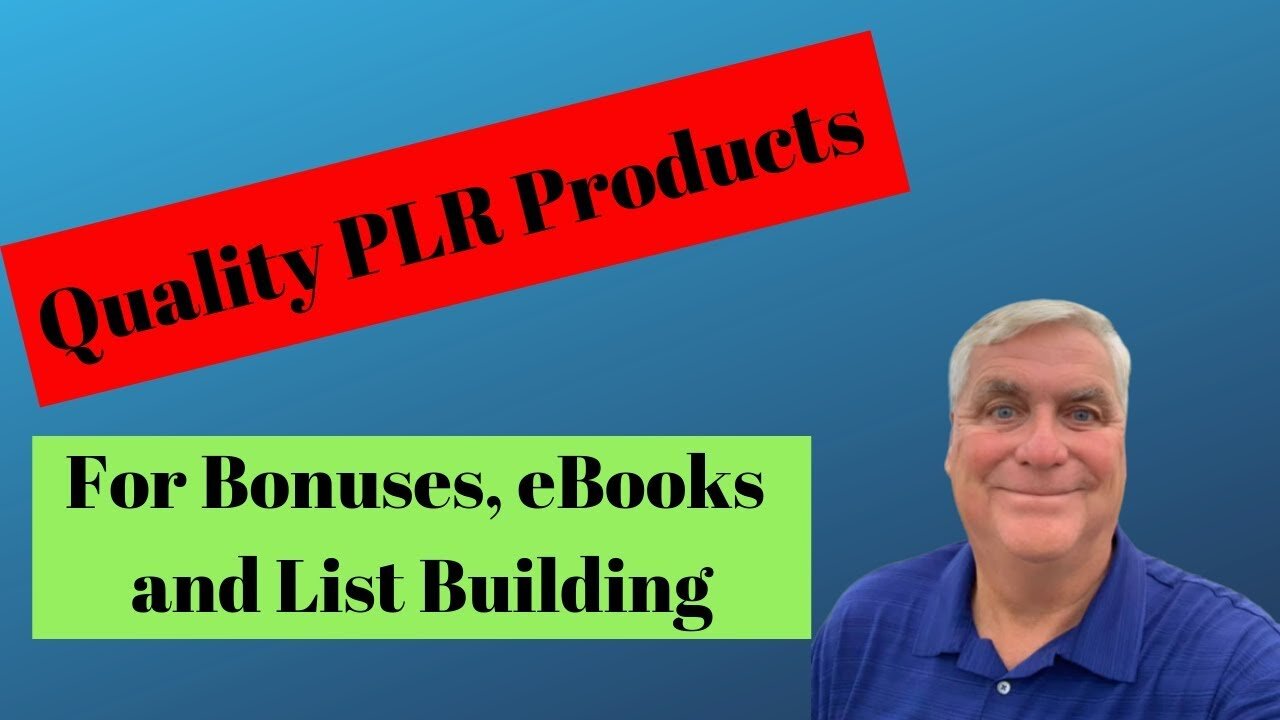 Buy Quality PLR Products For Bonuses, eBooks and List Building