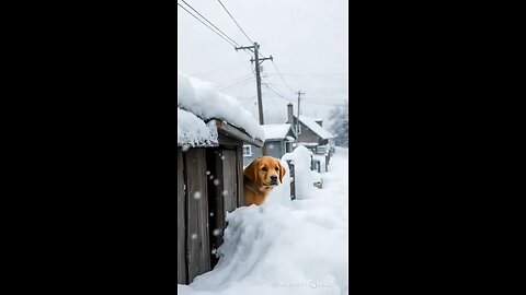 Courageous Puppy Saves Infant from a Raging Snowstorm!