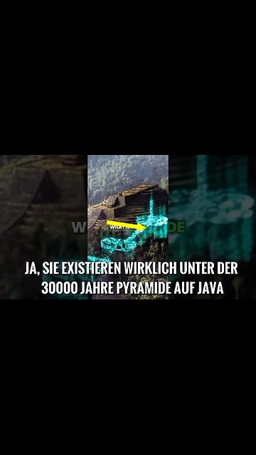 Dies befindet sich unter der Pyramide des Mount Gudung Padang in Indonesien