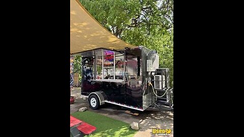 Inspected 2021 7' x 12' Kitchen Food Concession Trailer with Pro-Fire System for Sale in Texas!