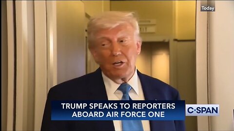 President Trump Remarks to Reporters on Air Force One
