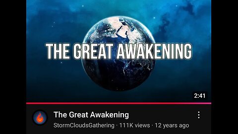 The Great Awakening by Storm Clouds Gathering