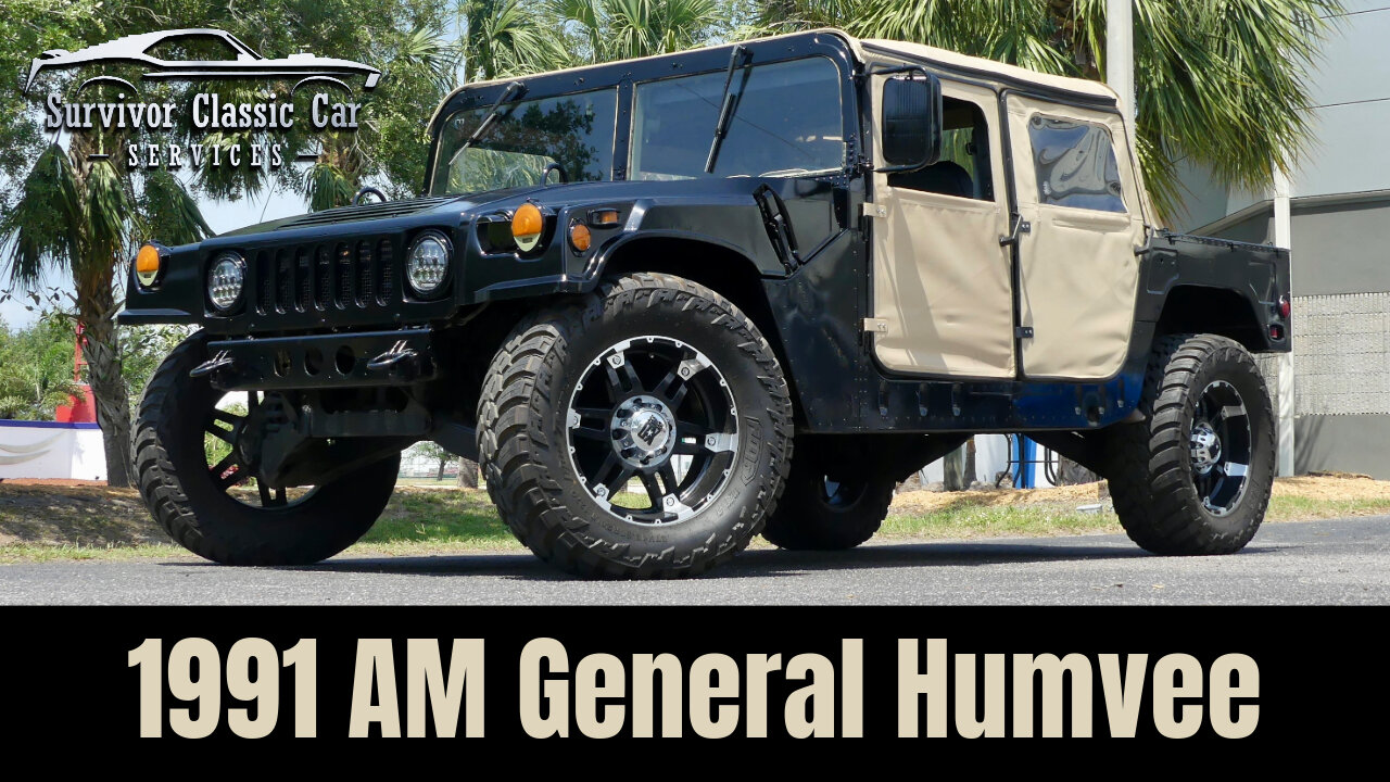 1991 Humvee 6.2L Detroit Diesel V8 w/ 3 Speed Auto, Clean Clear FL Title, New Wheels & Paint