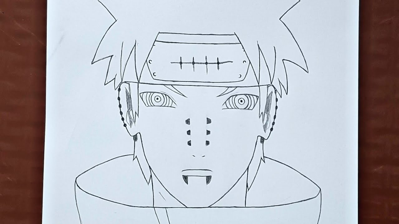 How to Draw Yahiko Pain ｜ Naruto Easy Drawing ; Turorial