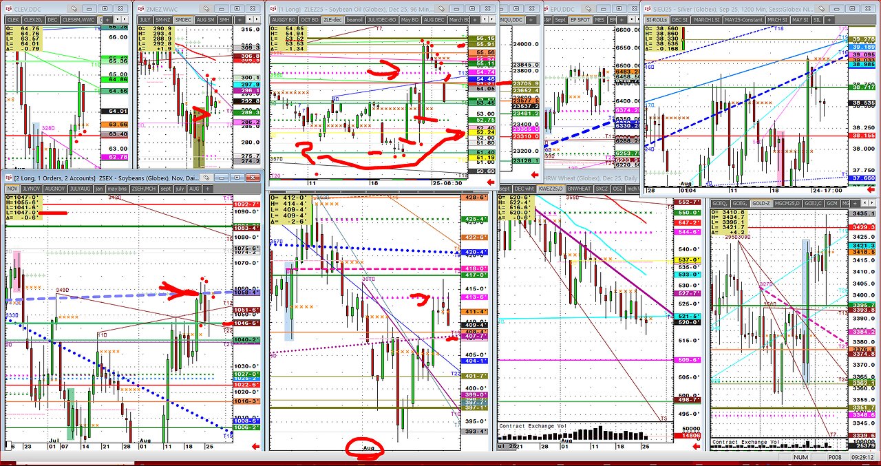 August26 Grains Metals, cattle new highs