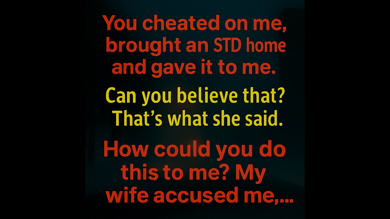 I WAS SLAPPED and Accused of Giving my Wife an STD... on CHRISTMAS EVE! (She Was The CHEATER)