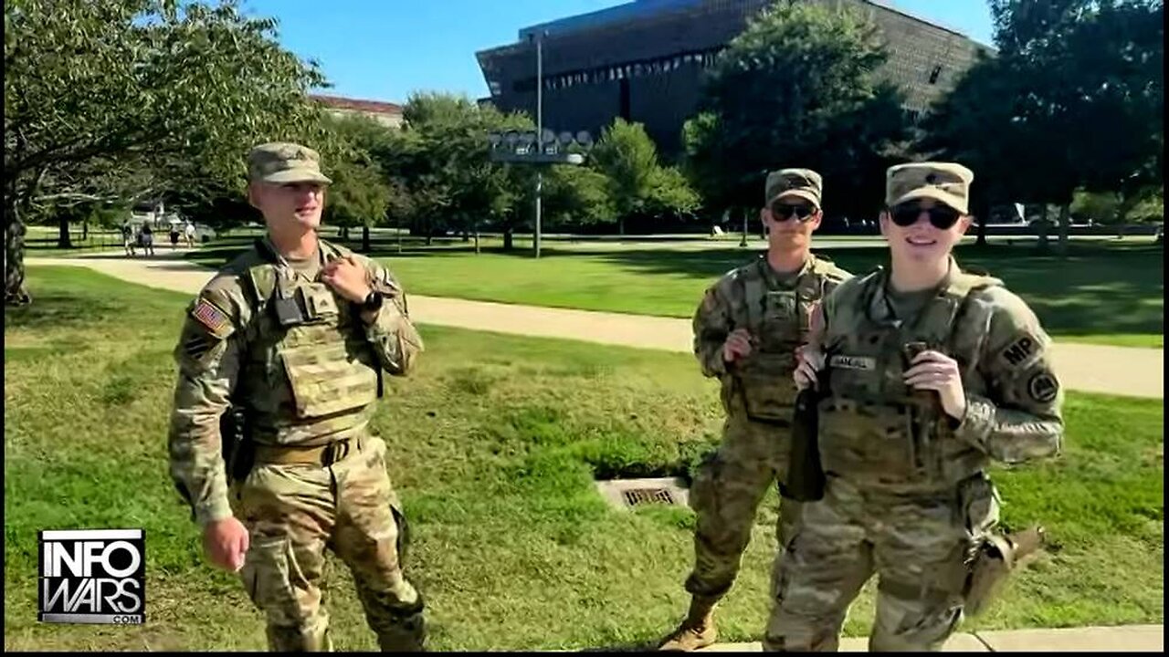Citizens Across DC Thank National Guard Troops For Their Service