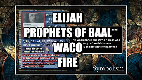 Elijah, Prophets of Baal, Waco, Fire