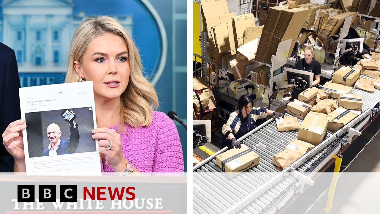 White House hits back at Amazon’s 'plan' to show tariff price rises | BBC News