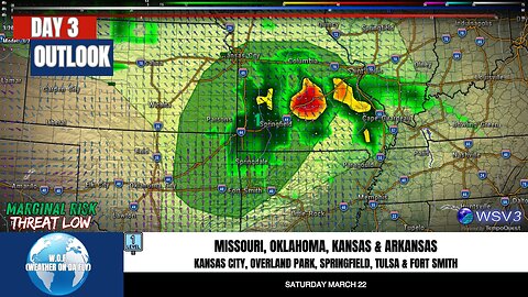 🌩️ Severe Storms & Large Hail Risk: Ozarks Saturday Night! 3/20/25 #shorts #severeweather