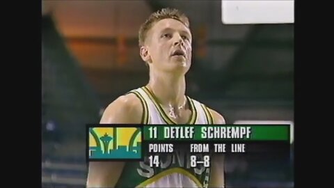 Detlef Schrempf 24 Points 8 Ast Vs. Bulls, 1994-95.