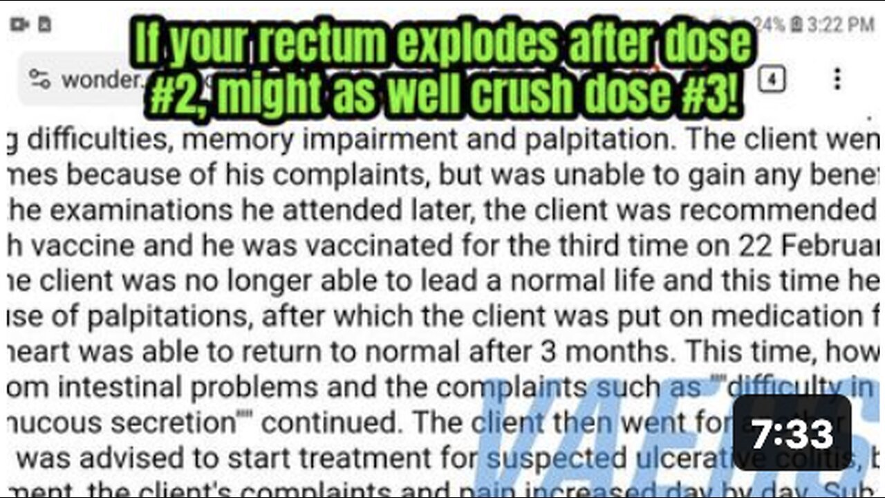 "Adverse Reaction in VAERS: Doctor Continues with Subsequent Dose Despite Complication"
