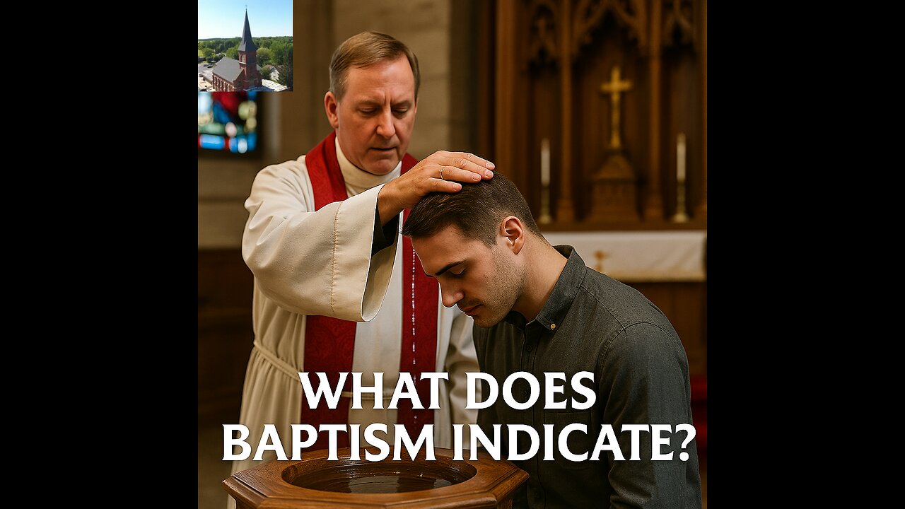08-10-25 - What does Baptism indicate - Mark 1 [9-11]