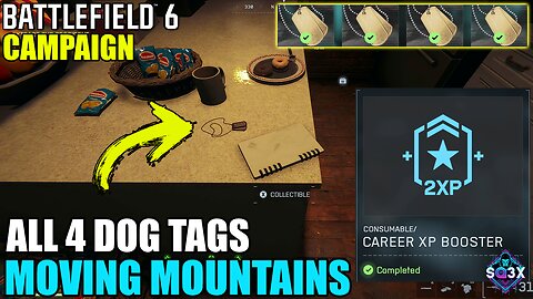 ALL 4 DOG TAGS in MOVING MOUNTAINS - Battlefield 6 Campaign Collectibles Guide