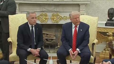 President Trump meets with newly-elected Canadian PM Mark Carney