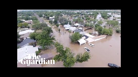 Drone footage shows extent of deadly Texas flooding