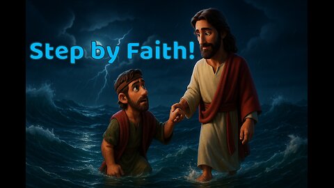 Step by Faith – Jesus Walks on Water | Lyric Lambs