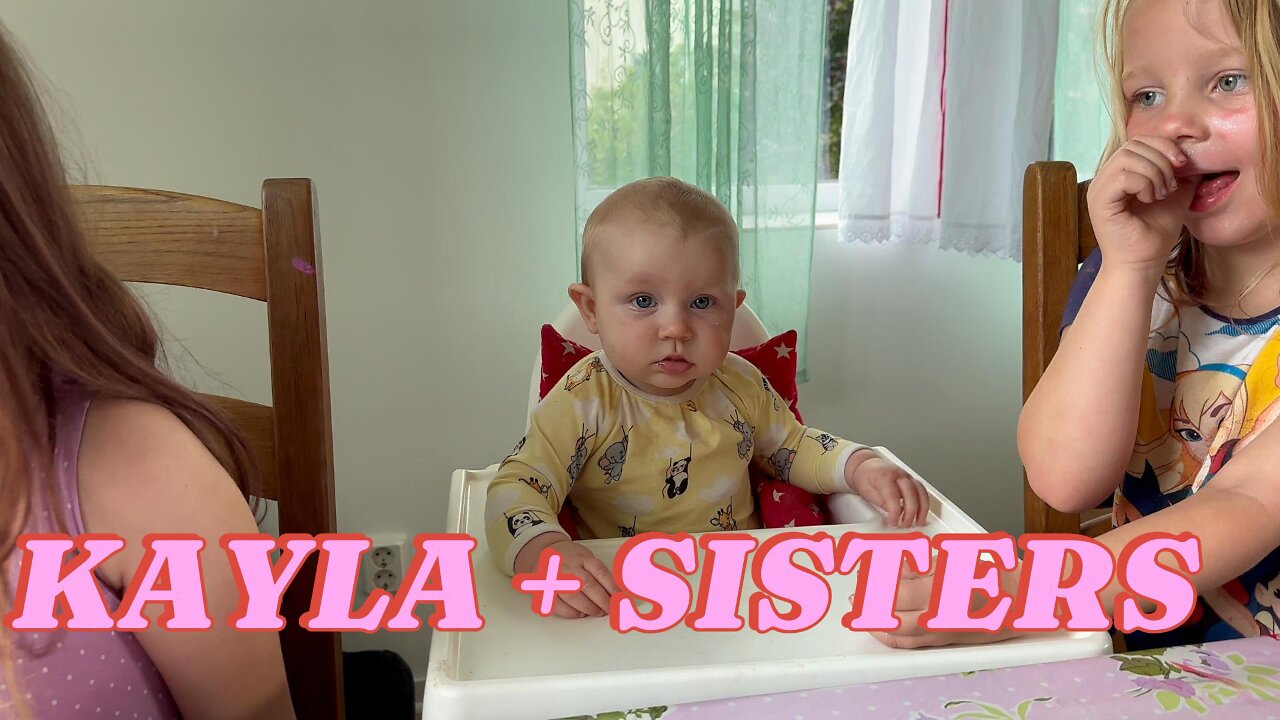Baby Kayla's Meatball Dinner with Sisters | Adorable Family Vlog