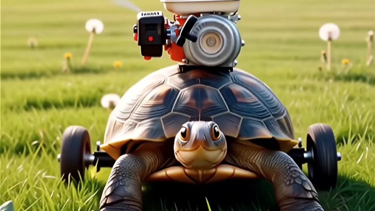 turtle lawnmower