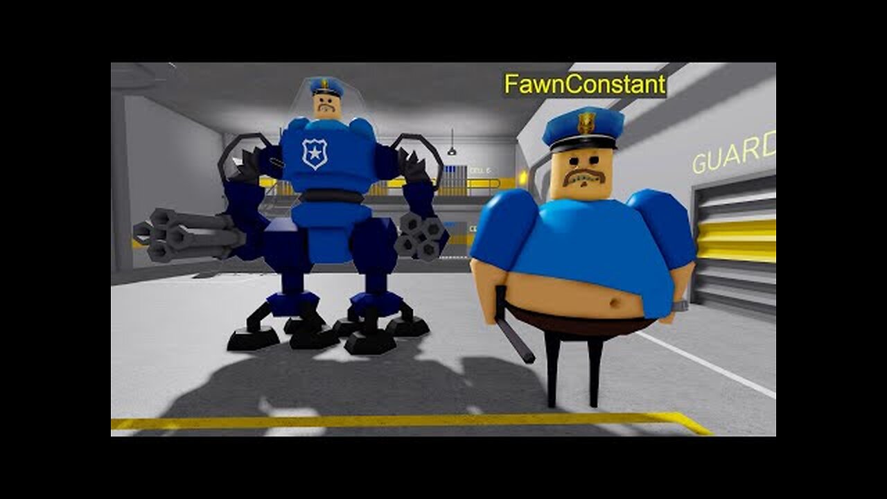 Escaping from a BARRY'S PRISON RUN! And BECAME a Barry's Mech Robot