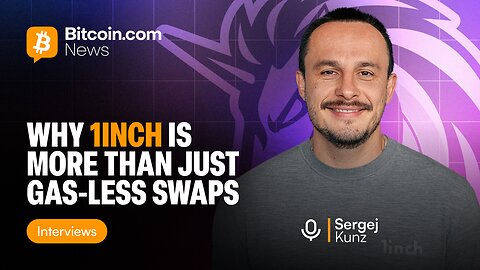 “We are the swap. 1inch is the swap,” says Sergej Kunz.