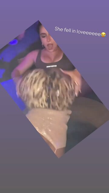 Gianna Throwing it back at the club!