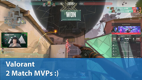 2 Match MVPs | Competitive 3W-0L | Valorant