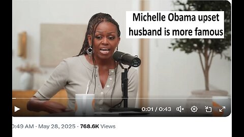 Michelle Obama complains husband is more famous