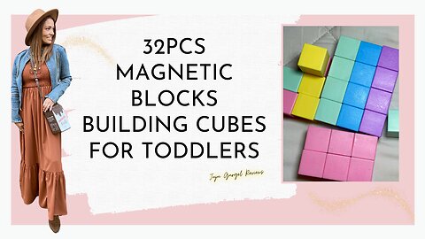 32pcs Magnetic Blocks Building Cubes for Toddlers review