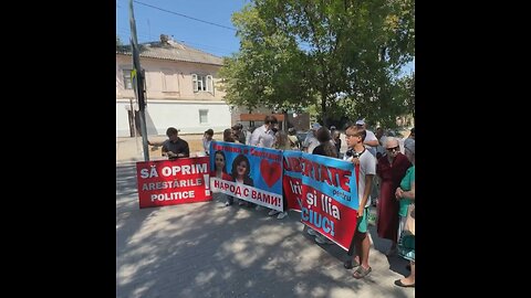 ✊ Protesta para exigir la liberación de la líder opositora moldava