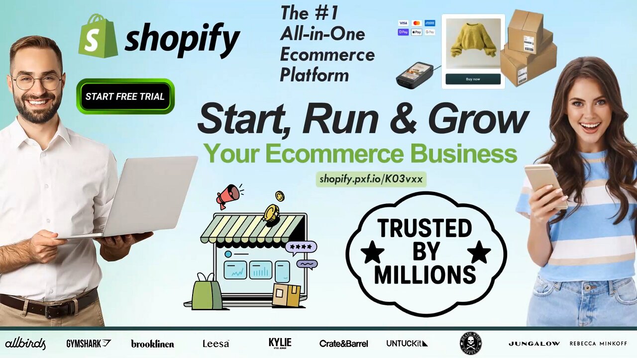 Start, Run & Grow Your Ecommerce Business with Shopify | #1 Ecommerce Platform – Start Free Today