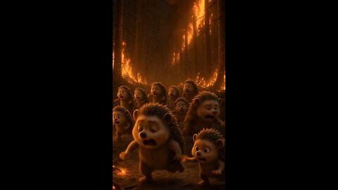 A Burning Forest… A Broken Leg… And a Choice 💔 #rumble #shorts #viral #trending #aivideos #cute