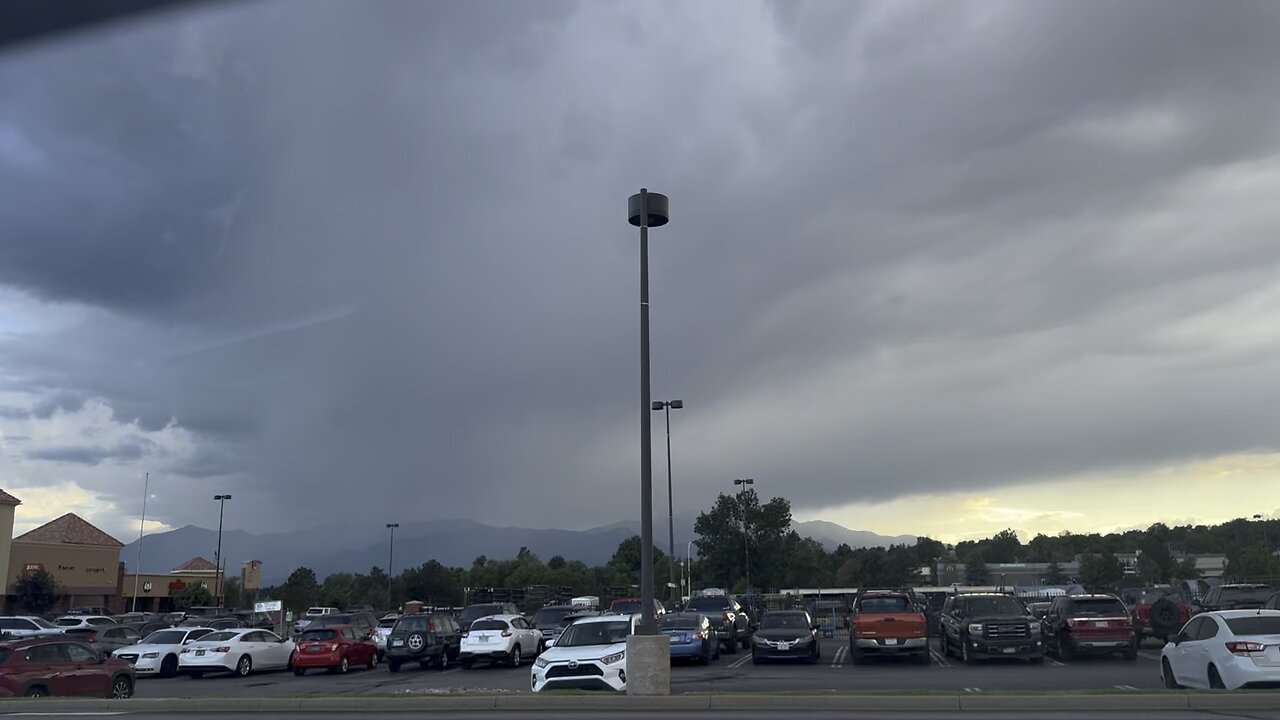 Pikes peak covered by a crazy cloud