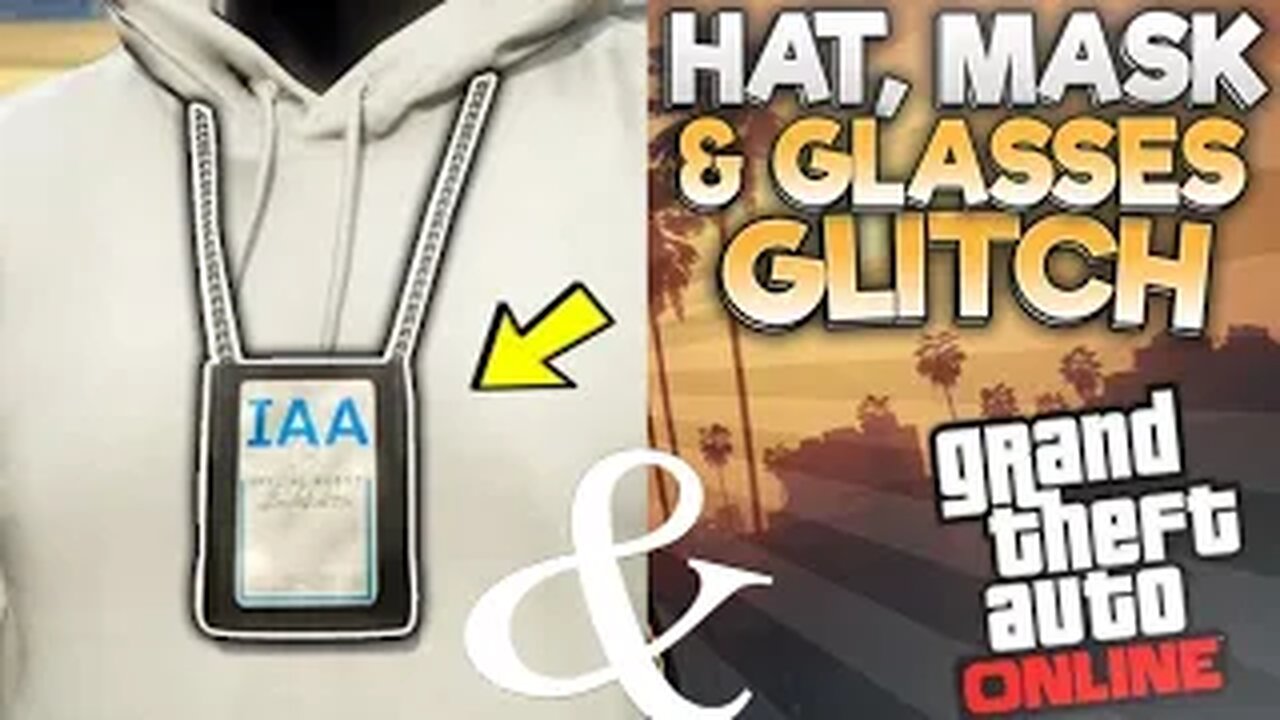 How to transfer (IAA Badge *GLITCH*-&-MERGE Mask/Glasses/Hat) _GLITCH_ GTA Online
