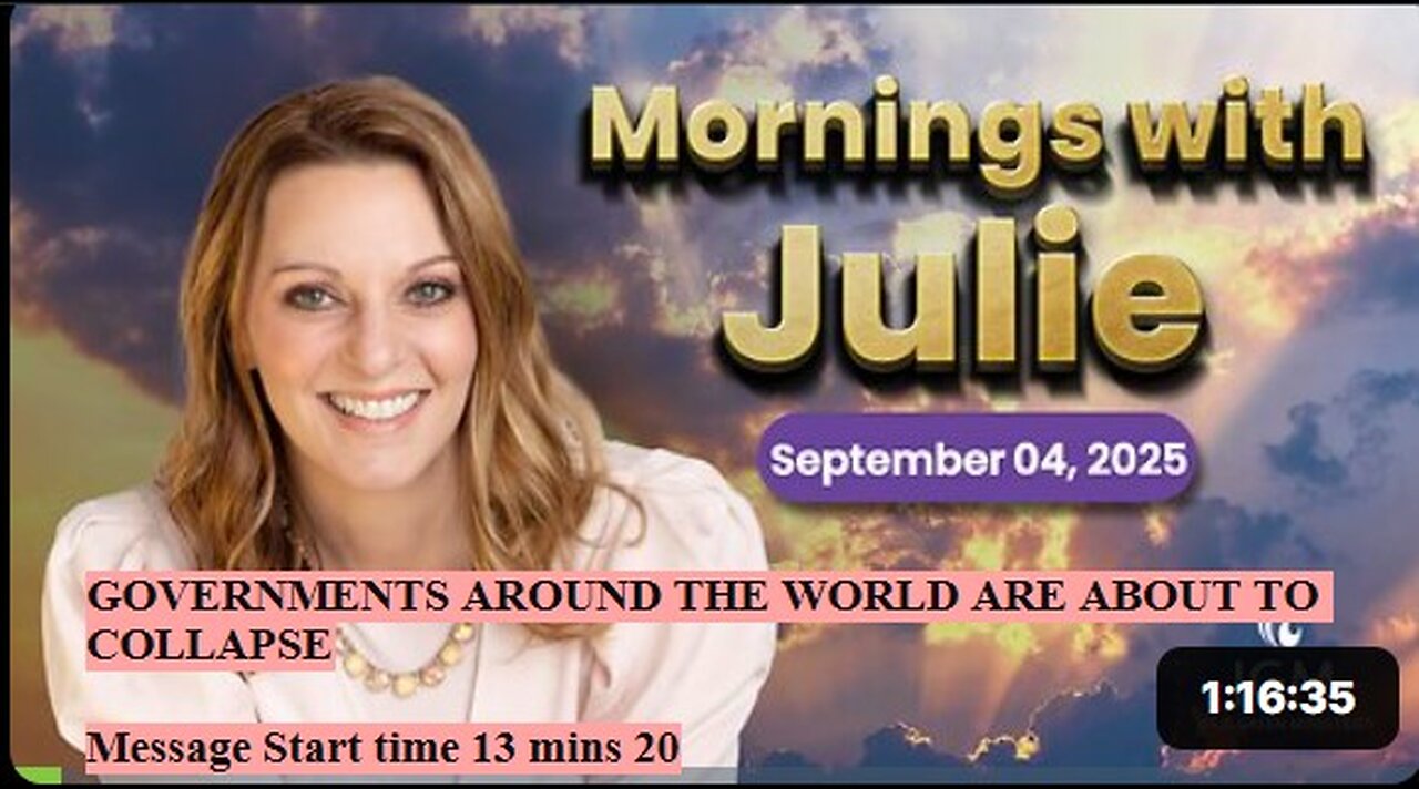 Julie Green subs GOVERNMENTS AROUND THE WORLD ARE ABOUT TO COLLAPSE