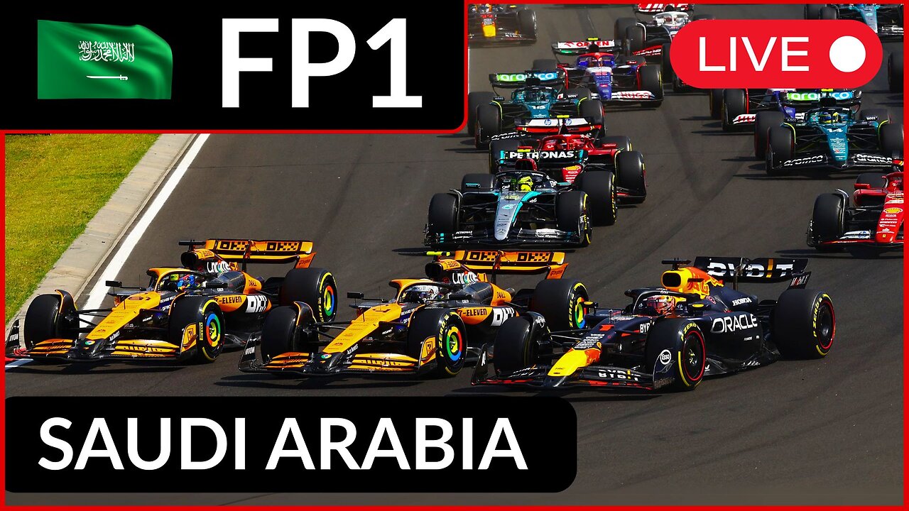 🔴F1 Live Saudi Arabia GP FP1 Watchalong | Commentary + Timings
