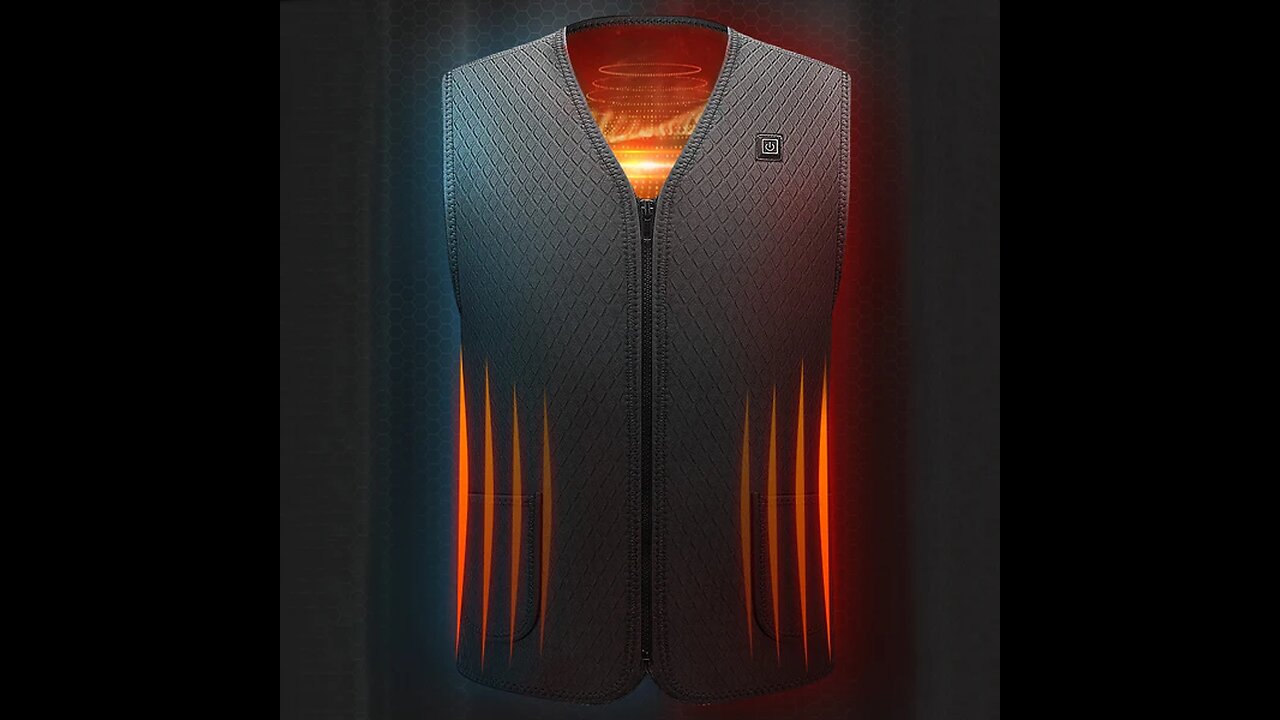 USB Electric Heating Vest, with 5 Heating Areas, 1min Rapid Heating, Intelligent Temperature Control