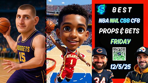 🏀 Friday Best NBA PROPS | COLLEGE BASKETBALL PICKS | NHL PICKS | PRIZEPICKS TODAY |12/5/25