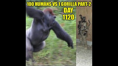 100 Humans Vs 1 Gorilla Part-2 (Day 1120)