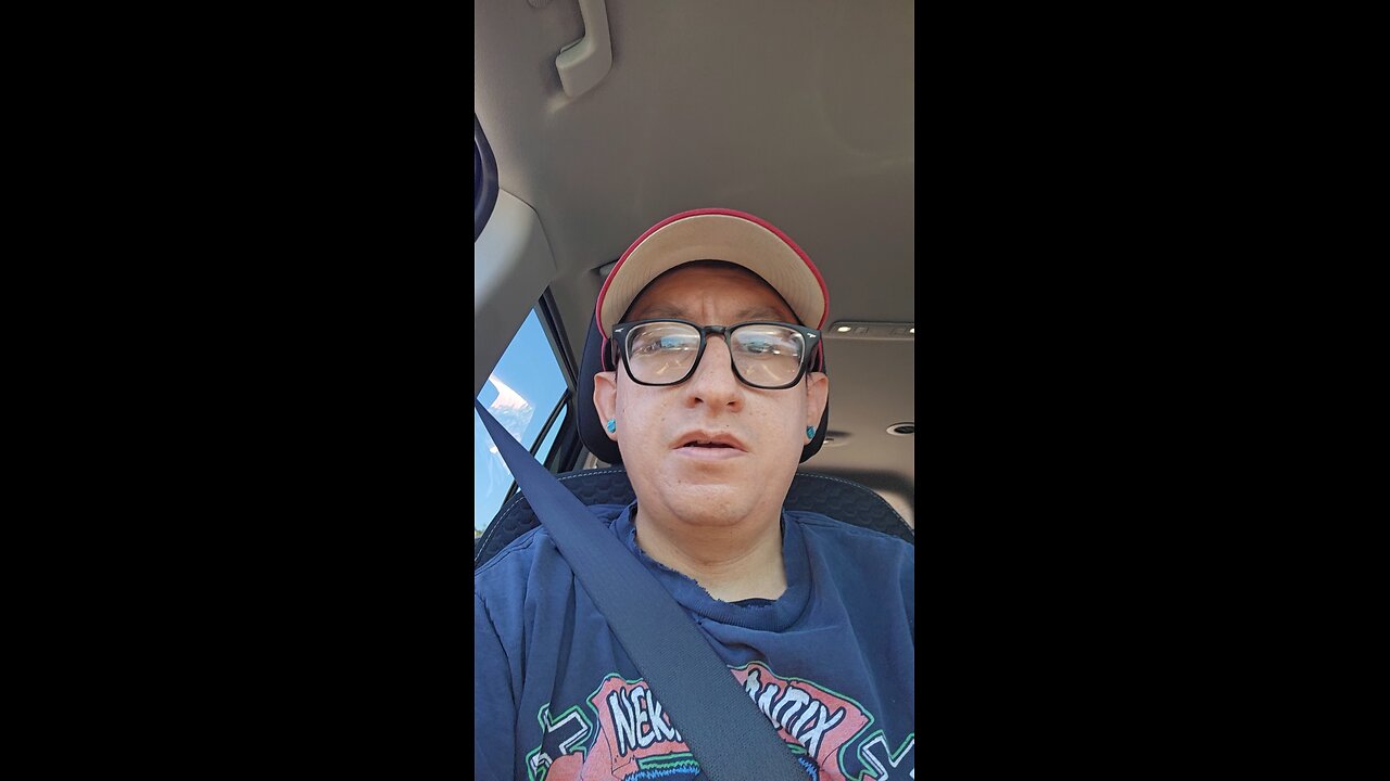 in the car